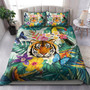 Polynesian Bedding Set - Tiger Tropical Life Summer Vibes Bedding Set