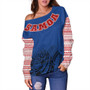 Samoa Off Shoulder Sweatshirt Tribal Polynseian Special