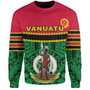 Vanuatu Sweatshirt Melanesian Tribal Pattern
