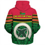 Vanuatu Sherpa Hoodie Melanesian Tribal Pattern