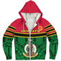 Vanuatu Sherpa Hoodie Melanesian Tribal Pattern