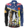 New Zealand Long Sleeve Shirt Custom Australian and New Zealand Army Corps Anzac Day