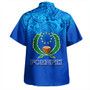 Pohnpei State Hawaiian Shirt Flag Color With Traditional Patterns