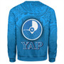 Yap State Sweatshirt Flag Color With Traditional Patterns