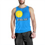 Palau Tank Top Flag Color With Traditional Patterns