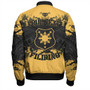 Philippines Filipinos Bomber Jacket Custom Grunge Texture Tribal Pattern