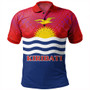 Kiribati Polo Shirt Flag Color With Traditional Patterns