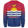 Kiribati Sweatshirt Flag Color With Traditional Patterns