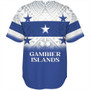 Gambier Islands Baseball Shirt Flag Color With Traditional Patterns