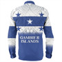 Gambier Islands Long Sleeve Shirt Flag Color With Traditional Patterns