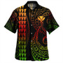 Hawaii Combo Dress And Shirt Kanaka Coat Of Arms Kakau Style Reggae