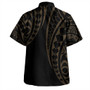 Samoa Combo Dress And Shirt Coat Of Arms Kakau Style Gold