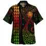 Cook Islands Combo Dress And Shirt Coat Of Arms Kakau Style Reggae