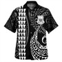 Tuvalu Combo Dress And Shirt Coat Of Arms Kakau Style White