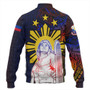 Philippines Filipinos Baseball Jacket Lapu-lapu Hero With Seal Filipinos Tribal Patterns