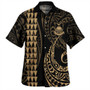 Kiribati Combo Dress And Shirt Coat Of Arms Kakau Style Gold