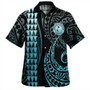 Chuuk State Combo Dress And Shirt Coat Of Arms Kakau Style Turquoise