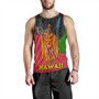 Hawaii Tank Top Hawaii King With Map And Flag Tribal Patterns