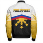 Philippines Filipinos Bomber Jacket Sport Style Pattern Yakan Fabric