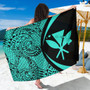 Hawaii Sarong Kanaka Maoli Lauhala Circle Turquoise