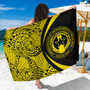 Northern Mariana Islands Sarong Coat Of Arm Lauhala Circle Yellow