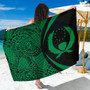 Pohnpei State Sarong Coat Of Arm Lauhala Circle Green
