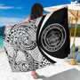 Palau Sarong Coat Of Arm Lauhala Circle White