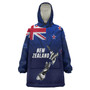 New Zealand Snug Hoodie - Map Maori Face Patterns