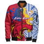 Philippines Filipinos Bomber Jacket Custom Lapu-Lapu And The Wolf Tribal Polynesian Style