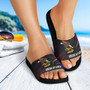 American Samoa Slide Sandals Seal Of American Samoa Gradient Color Style