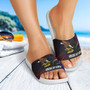 American Samoa Slide Sandals Seal Of American Samoa Gradient Color Style