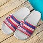 Hawaii Flag Color With Traditional Patterns Slide Sandals