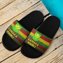 Kanaka Maoli Flag Color With Traditional Patterns Slide Sandals