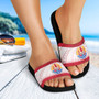 Tahiti Flag Color With Traditional Patterns Slide Sandals