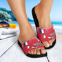 Wallis And Futuna Flag Color With Traditional Patterns Slide Sandals