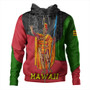 Hawaii Hoodie Hawaii King With Map And Flag Tribal Patterns