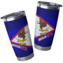 American Samoa Flag Color With Traditional Patterns Tumbler