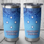 Federated States Of Micronesia Flag Color With Traditional Patterns Tumbler