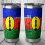 New Caledonia Flag Color With Traditional Patterns Tumbler