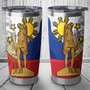 Philippines Filipinos Lapu Lapu Heroes With Sun And Flag Tribal Patterns Tumbler