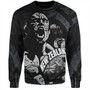 New Zealand Sweatshirt Maori Haka With Rugby Ball