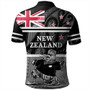 New Zealand Polo Shirt Rugby Player Kiwi Bird With NZ Flag