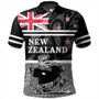 New Zealand Polo Shirt Rugby Player Kiwi Bird With NZ Flag