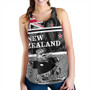 New Zealand Women Tank Rugby Player Kiwi Bird With NZ Flag