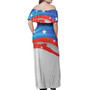 Philippines Filipino Sarimanok Maranao With Filipino Flag Design Women Off Shoulder Long Dress