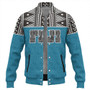 Fiji Baseball Jacket Fijian Tapa Pattern