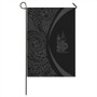 New Caledonia Garden Flag Lauhala Circle Grey