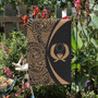 Pohnpei State Garden Flag Lauhala Circle Gold