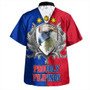 Philippines Filipinos Hawaiian Shirt The Philippine Eagle With Traditional Patterns