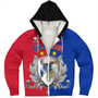 Philippines Filipinos Sherpa Hoodie The Philippine Eagle With Traditional Patterns